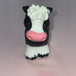 Mattel Fisher-Price 2012 Black and White Cow Figure